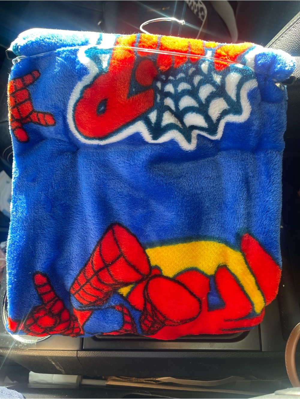Marvel Spiderman Preschool Throw in Blue, Red & Yellow